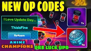 ALL NEW OP CODES in ORB LUCK Update | Anime Champions Simulator ~ Roblox