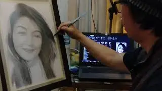 Finishing process of a Portrait Drawing (Fonny)