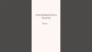 Synchronization | Multithreading In Java | Tech IQ Lab 