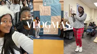 vlogmas week 2 | spirit week, assembly & basketball games