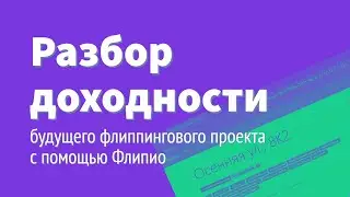 Разбор доходности флиппингового проекта при помощи Флипио
