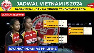 Jadwal Final Vietnam International Series 2024 Day 6 ~ Isyana/Rinjani vs Philipine