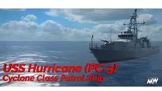 Modern Warships - USS Hurricane (PC-3) Gameplay [T1 ship vs T3 mm]