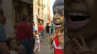 Gigantes y Cabezudos Plaza Mayor Antes del Diluvio Universal en Las Fiestas de Valladolid 2022