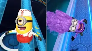 Minion Regatta Event - Evil Minion Ice Cream Stuart Breaks through Objects at Anti-Villain League