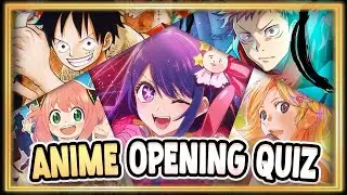 ANIME OPENING QUIZ 🎶 [Very Easy - Very Hard] 50 OPENINGS 🔊