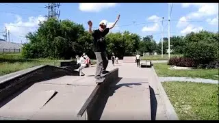 Нарезка трюков из скейт парка !!!