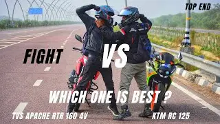 Ktm RC 125 vs Tvs Apache RTR 160 4v  | Long Race | Ksc Vlogs