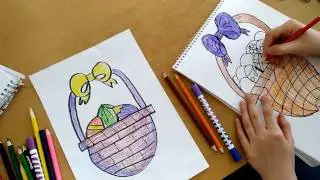 How To Draw An Easter Basket