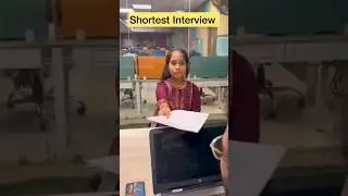 Shortest interview.. #funnyshorts #memes #funnyvideo #funny #funtime #interview #fresher #learning