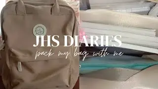 jhs diaries ♡| pack my bag with me, preparing for f2f class, what's on my bag, etc.