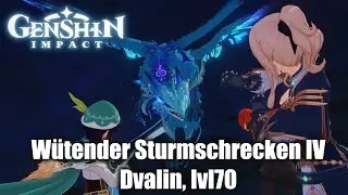 GENSHIN IMPACT ☄️: Wütender Sturmschrecken IV, Dvalin lvl70 🌟 [No Commentary/Deutsch/German]