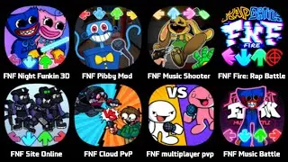 FNF Night Funkin 3D, FNF Pibby Mod, FNF Site Online, FNF Cloud PvP, FNF Multiplayer, Music Battle