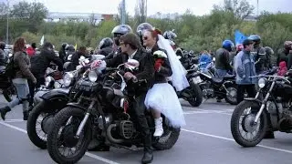 Байкерская свадьба.