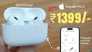 Airpods Pro 2 @Rs. 1399 Only😱*UNBELIVABLE* | GIVEAWAY | Airpods pro 2 Master Clone | airpods 2 copy