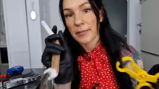 Crazy Piercer pierces your ears ASMR