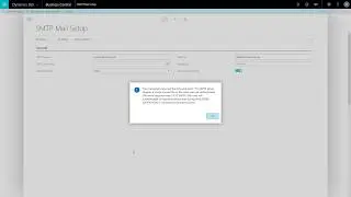 Dynamics 365 Business Central - How to Setup Email (SMTP Mail Setup Error Resolved)
