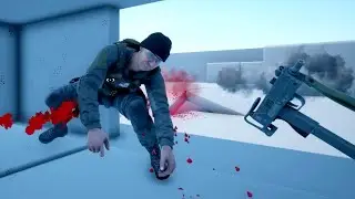 Gunfight & Realistic ragdoll physics ! Ragdoll Showcase #6 － Warbox