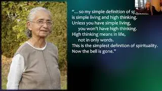 Simple Living and High Thinking: A Definition of Spirituality