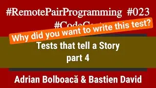 Why did you write this test?