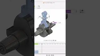 #fusion360 Animation for Piston connecting rod & Crankshaft #cad #fusion360tutorial #designer