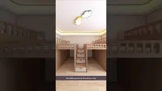Parents Made A Unique And Luxurious Bedroom For Their Children || 3D Animation #shorts