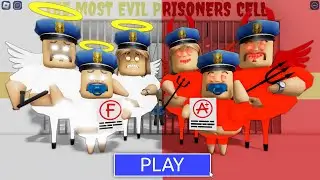 ANGEL FAMILY BARRY Vs DEVIL FAMILY in BARRY'S PRISON RUN! New Scary Obby (#Roblox)