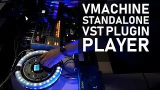 Test driving a VMACHINE standalone VST host hardware (Synth Jam 100BPM)