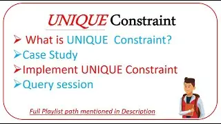 SQL Constraints | UNIQUE Constraint - Python Guru