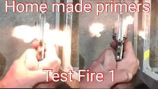 Home made primers: test fire 1