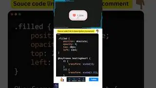 Create Like Button using HTML CSS  