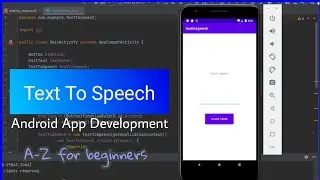 Text to speech - Android app development tutorial for beginners 🔴 with source code