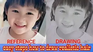HOW TO DRAW REALISTIC HAIR (No Time Lapse)