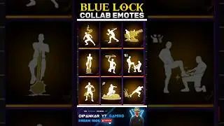 Blue Lock Collab Emotes 🤯 #shorts #freefire #gaming #viral
