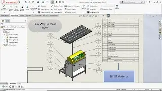 Solidworks Tutorial Lesson 11 Insert BOM
