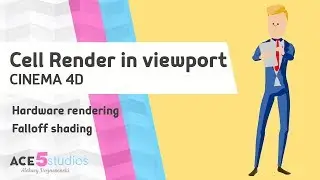 Cell Flat shading in Cinema 4D render tutorial (stylized look)