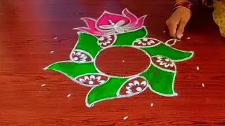 trending easy rangoli designs with 5*3 dots for pongal🌹🌺🍁🌸makara sankranthi muggulu 2024