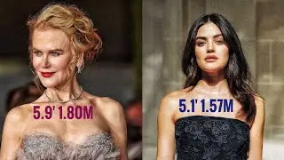 Height Difference😮 -Heights of Top 100 Hollywood Actresses ⭐