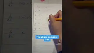 The 6 basic differentiation rules #math #calculus #mathmethods #derivatives