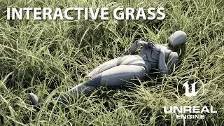 Unreal Engine 5.7 - Interactive Grass (WPO) - Tutorial