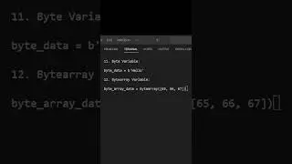 Variables in Python 