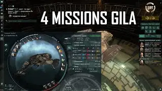 Eve Online ● 4 Mission,  Intercept The Saboteurs - Перехват саботажников ● Gila, Fit в описании