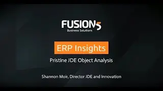 JDE Tool | ERP Insights: Pristine JDE object analysis