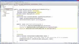 Android Tutorial for Beginners 14 @ Android Analogclock And Digitalclock Example HD