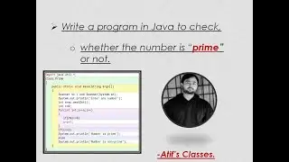 Prime number program in Java using Blue-J (Hindi)