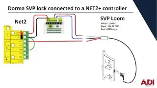 How to Connect the DormaKaba SVP Mortice Lock (Electronic Control Connected) to a Paxton Net2 System