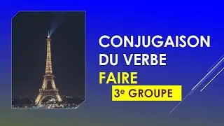 Verb "faire" (to do) conjugated in 8 common tenses