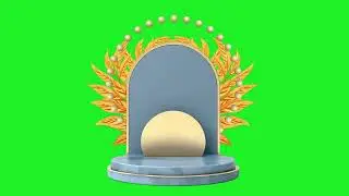 Product podium 3D mock up loop animation green screen footage | 4K footages | GreenScreen Vfx