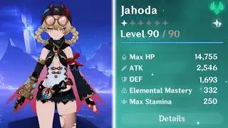 JAHODA UPDATED FULL KIT & ALL DETAILS BREAKDOWN | Genshin Impact, Jahoda Genshin, Genshin Jahoda