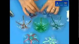 מירי ישראלי | אהיל קישוט לסוכה מתחתיות בקבוקי פלסטיק